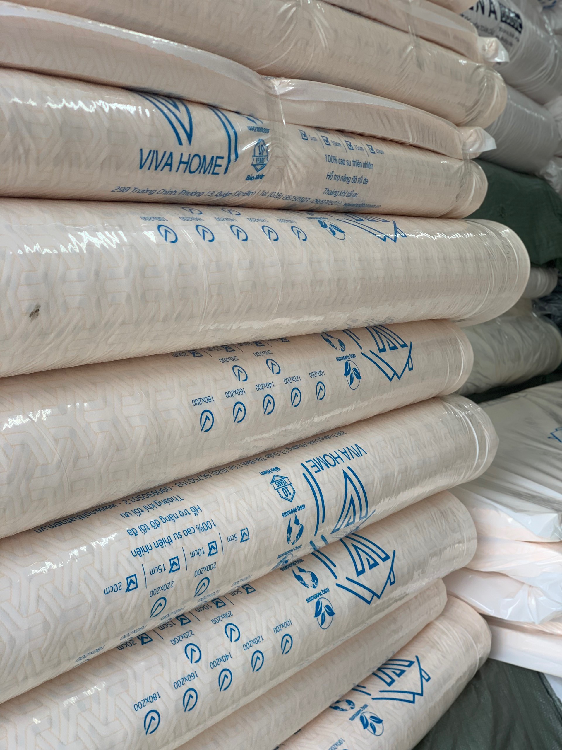 Bảng Giá Nệm Cao Su Thiên Nhiên VIVA-HOME